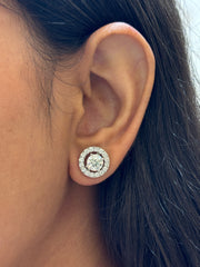 Silent Bloom 1ct Lab Diamond Earring | GEMSURE
