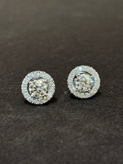 Silent Bloom 1ct Lab Diamond Earring | GEMSURE
