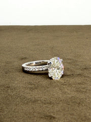 Radiant Trace 2.5ct Lab Diamond Ring | GEMSURE