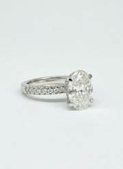 Radiant Trace 2.5ct Lab Diamond Ring | GEMSURE