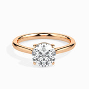 3ct Round Lab Diamond Willa Solitaire Ring | GEMSURE