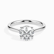 3ct Round Lab Diamond Willa Solitaire Ring | GEMSURE