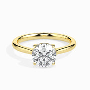 3ct Round Lab Diamond Willa Solitaire Ring | GEMSURE
