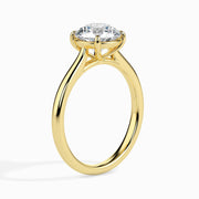 3ct Round Lab Diamond Willa Solitaire Ring | GEMSURE