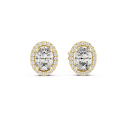1.2 Lab Grown Diamond Earrings in 18kt Gold Vermeil | GEMSURE