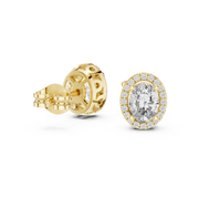 1.2 Lab Grown Diamond Earrings in 18kt Gold Vermeil | GEMSURE