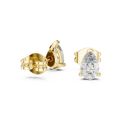 1 Lab Grown Diamond Earrings in 18kt Gold Vermeil | GEMSURE