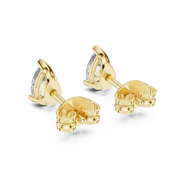 1 Lab Grown Diamond Earrings in 18kt Gold Vermeil | GEMSURE