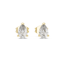 1 Lab Grown Diamond Earrings in 18kt Gold Vermeil | GEMSURE