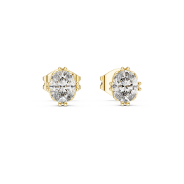 0.75 Lab Grown Diamond Earrings in 18kt Gold Vermeil | GEMSURE