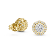 1.19 Lab Grown Diamond Earrings in 18kt Gold Vermeil | GEMSURE