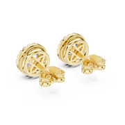 1.19 Lab Grown Diamond Earrings in 18kt Gold Vermeil | GEMSURE