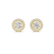 1.19 Lab Grown Diamond Earrings in 18kt Gold Vermeil | GEMSURE