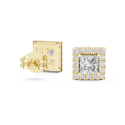 1.28 Lab Grown Diamond Earrings in 18kt Gold Vermeil | GEMSURE
