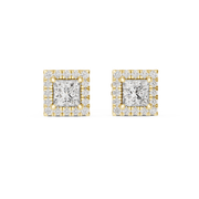1.28 Lab Grown Diamond Earrings in 18kt Gold Vermeil | GEMSURE
