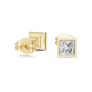 0.88 Lab Grown Diamond Earrings in 18kt Gold Vermeil | GEMSURE