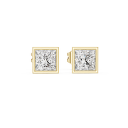 0.88 Lab Grown Diamond Earrings in 18kt Gold Vermeil | GEMSURE