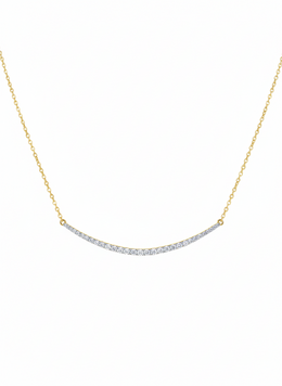 Lyvexia Lab Grown Diamond Necklace in 18kt Gold Vermeil | GEMSURE