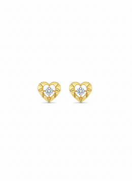 Avythera Lab Grown Diamond Earring in 18kt Gold Vermeil | GEMSURE