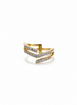 Zyrexor Lab Grown Diamond Ring in 18kt Gold Vermeil | GEMSURE