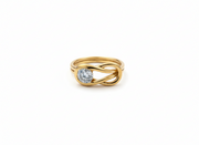 Xyrelora Lab Grown Diamond Ring in 18kt Gold Vermeil | GEMSURE
