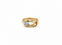 Xyrelora Lab Grown Diamond Ring in 18kt Gold Vermeil | GEMSURE