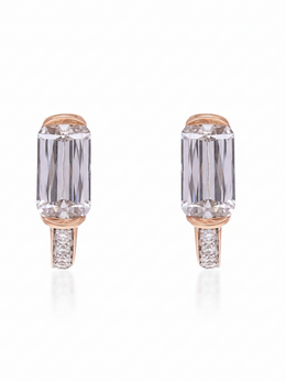 Caelis Edge Lab Diamond Earring | GEMSURE
