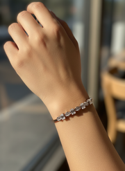 Golden Veil Lab Diamond Bracelet | GEMSURE