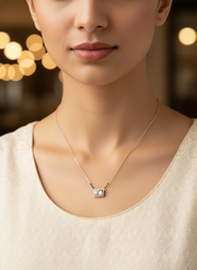 Celestial Mirage Lab Diamond Mangalsutra | GEMSURE