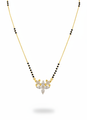 Shimmer Crest Lab Diamond Mangalsutra | GEMSURE