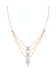 Radiant Gleam Lab Diamond Necklace | GEMSURE