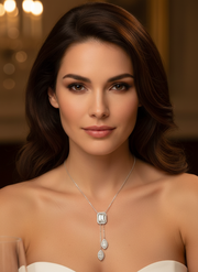 Secret Halo Lab Diamond Necklace | GEMSURE