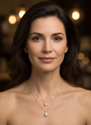 Celestial Glow Lab Diamond Necklace | GEMSURE