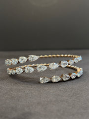 Pear Vine Lab Diamond Bracelet | GEMSURE