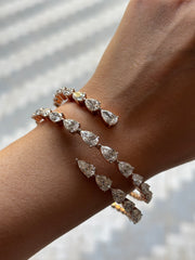 Pear Vine Lab Diamond Bracelet | GEMSURE