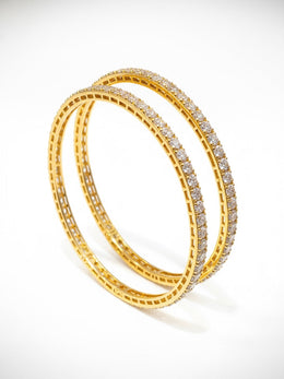 Eternity Lab Diamond Bangle - Graceful Sparkle | GEMSURE