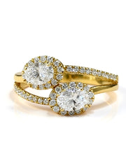 Aurora Horizon Lab Diamond Ring | GEMSURE