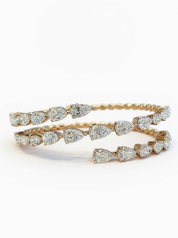 Pear Vine Lab Diamond Bracelet | GEMSURE