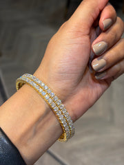 Eternity Lab Diamond Bangle - Graceful Sparkle | GEMSURE