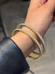 Eternity Lab Diamond Bangle - Graceful Sparkle | GEMSURE