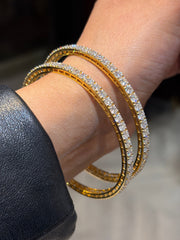 Eternity Lab Diamond Bangle - Graceful Sparkle | GEMSURE