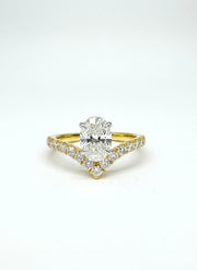 Dazzling Bliss Lab Diamond Ring | GEMSURE