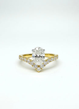 Dazzling Bliss Lab Diamond Ring | GEMSURE