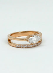 Radiant Charm Lab Diamond Ring | GEMSURE