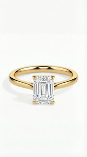 Khushoka Pitara – Emerald Cut Diamond Set | GEMSURE