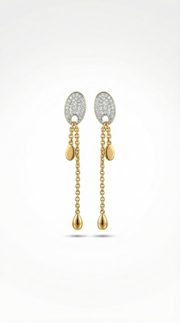 Qyrexa Lab Grown Diamond Earring in 18kt Gold Vermeil | GEMSURE