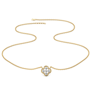 Zynthera Lab Grown Diamond Necklace in 18kt Gold Vermeil | GEMSURE