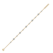 Aelvion Lab Grown Diamond Bracelet in 18kt Gold Vermeil | GEMSURE