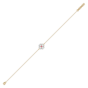 Zyverra Lab Grown Diamond Bracelet in 18kt Gold Vermeil | GEMSURE