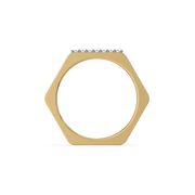 Qyphoris Lab Grown Diamond Ring in 18kt Gold Vermeil | GEMSURE